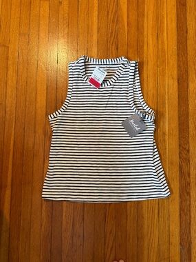 Marshalls Black & White Striped Crewneck Tank